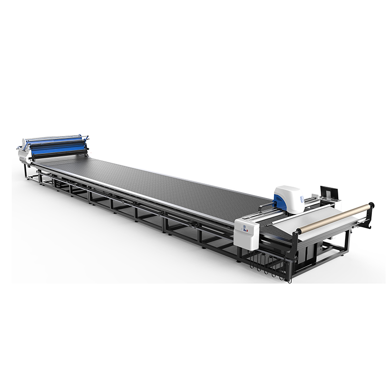 Automatic static table fabric cutting system